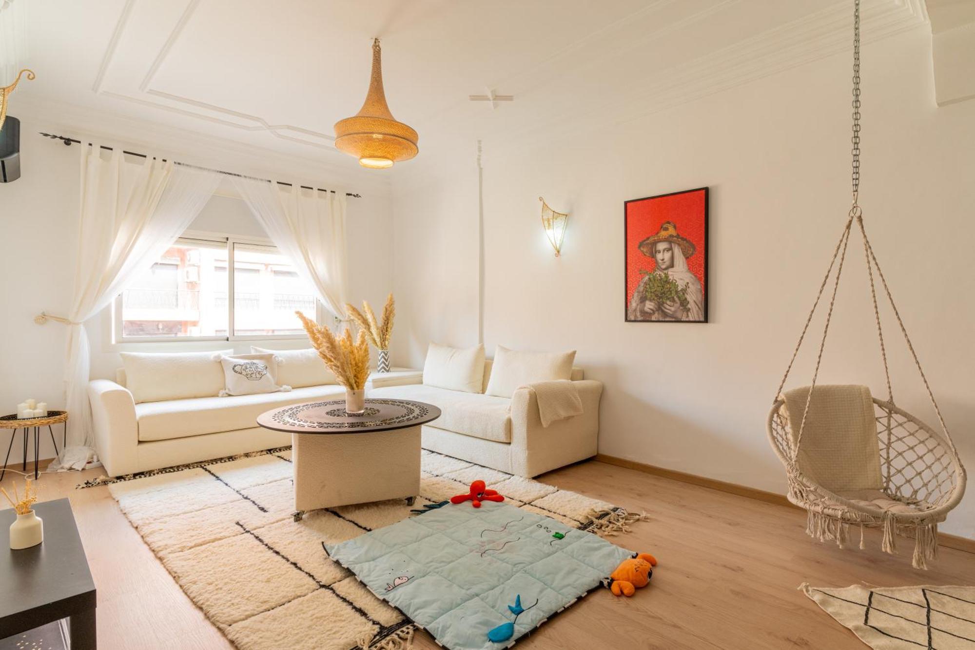 Appartement Centre Marrakech Gueliz - Cool & Cozy Apartment For A Family Stay In The Heart Of The City マラケシュ エクステリア 写真